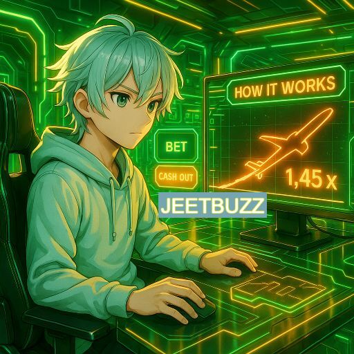 Imagem promocional do app oficial JEETBUZZ destacando a conveniência de jogar cassino online pelo celular ou navegador