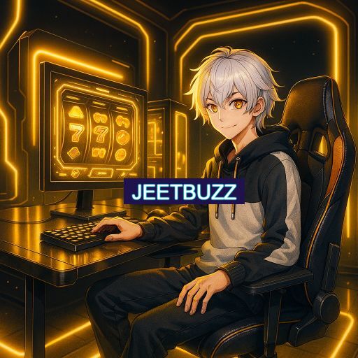 Imagem promocional do app oficial JEETBUZZ destacando a conveniência de jogar cassino online pelo celular ou navegador
