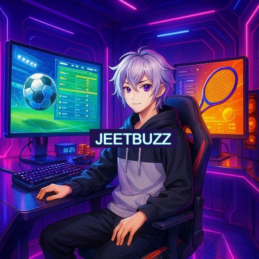 Imagem promocional do app oficial JEETBUZZ destacando a conveniência de jogar cassino online pelo celular ou navegador