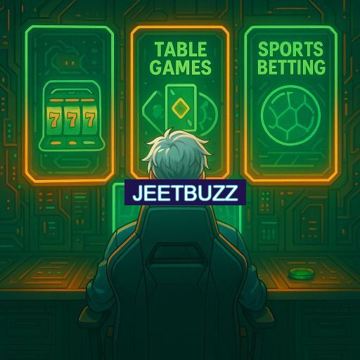 Imagem promocional do app oficial JEETBUZZ destacando a conveniência de jogar cassino online pelo celular ou navegador