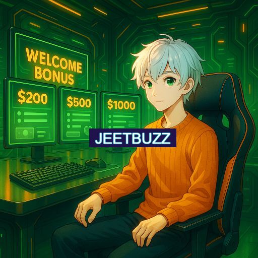 Imagem promocional do app oficial JEETBUZZ destacando a conveniência de jogar cassino online pelo celular ou navegador