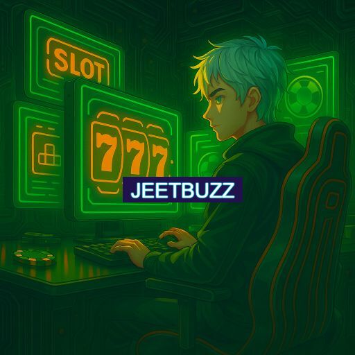 Imagem promocional do app oficial JEETBUZZ destacando a conveniência de jogar cassino online pelo celular ou navegador